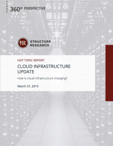 Cloud Infrastructure Update: How is it changing?