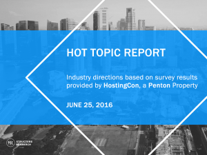 Hot Topic Report: HostingCon Survey Results