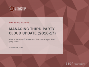 Hot Topic Report: Managed Third Party Cloud Update (2016-2017)